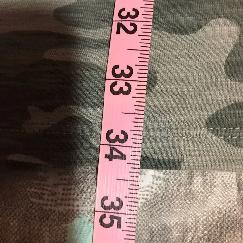 Universal Thread Camo Print Short Sleeve Cotton Dress - Picture 9 of 12
